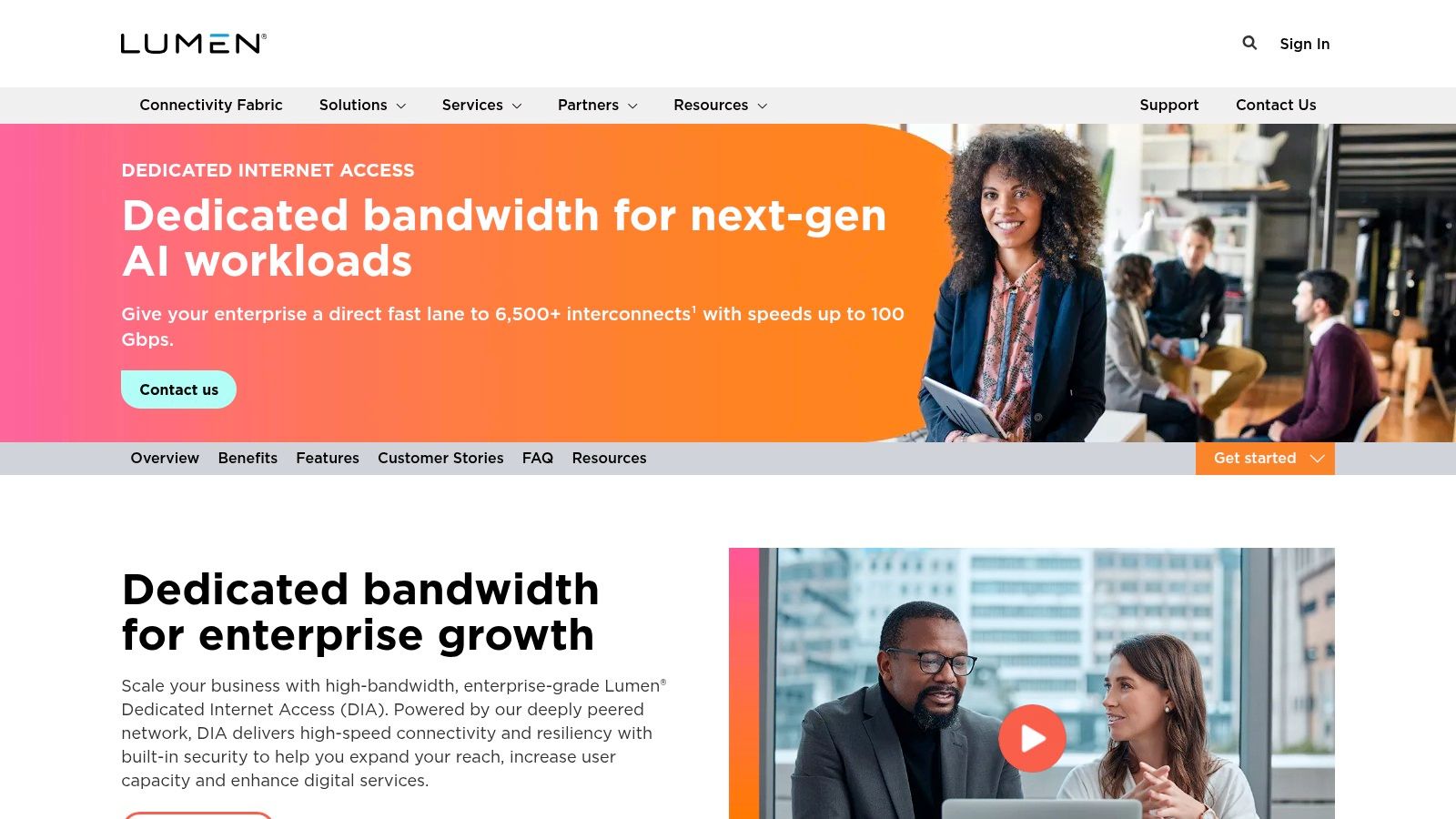 Lumen Dedicated Internet Access (DIA)