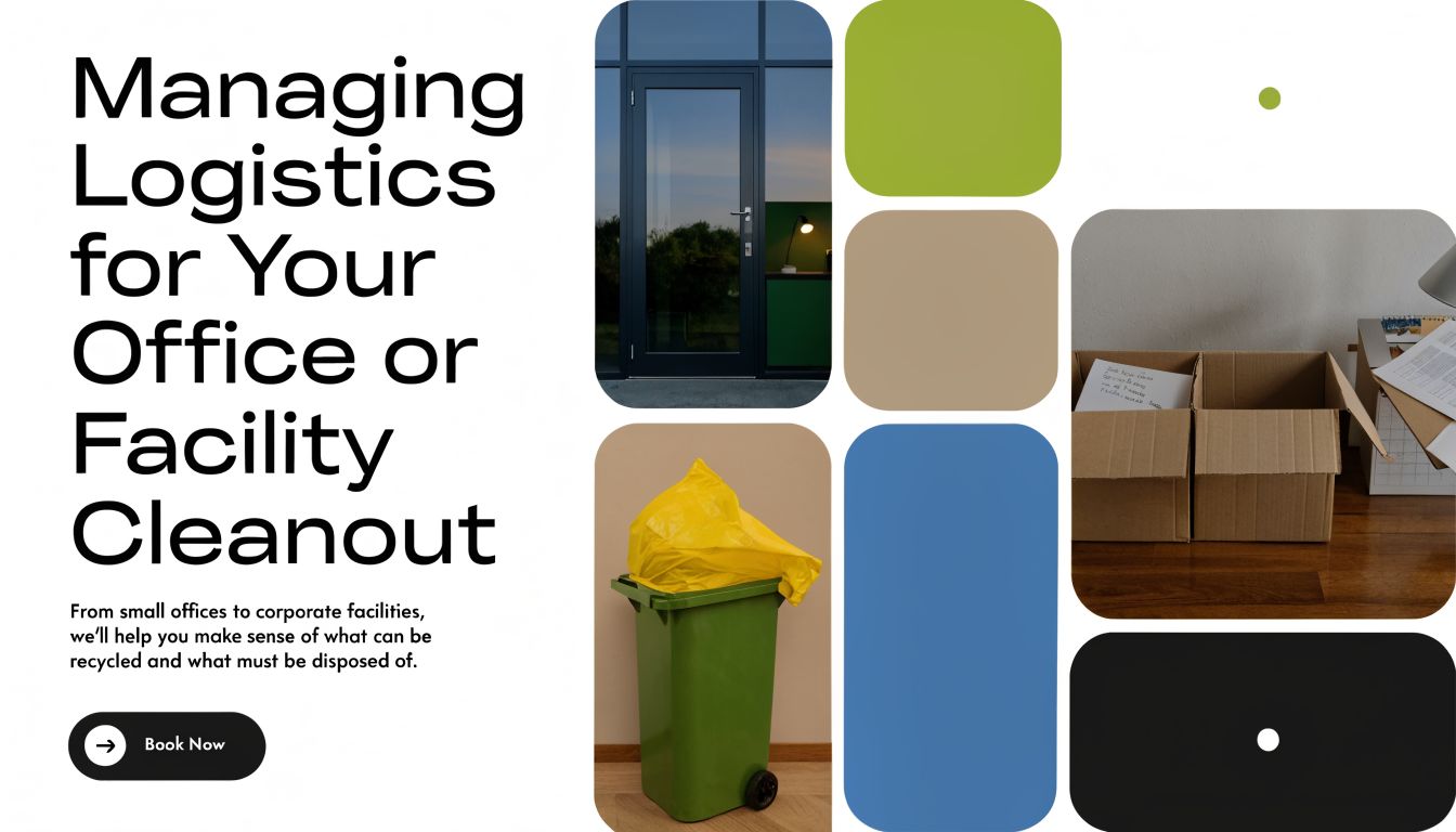 A professional service managing office and facility cleanouts with recycling and disposal solutions for businesses.