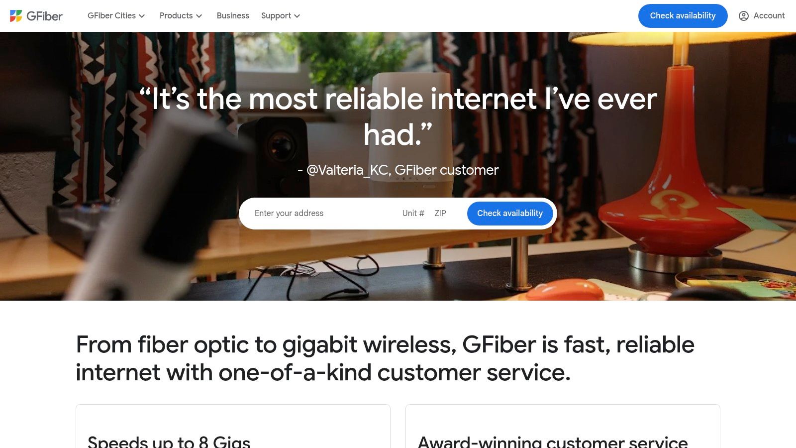 GFiber (Google Fiber) for Small Business