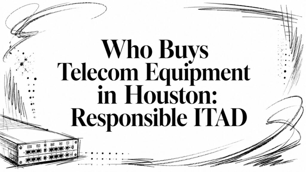 Who Buys Telecom Equipment in Houston: Responsible ITAD