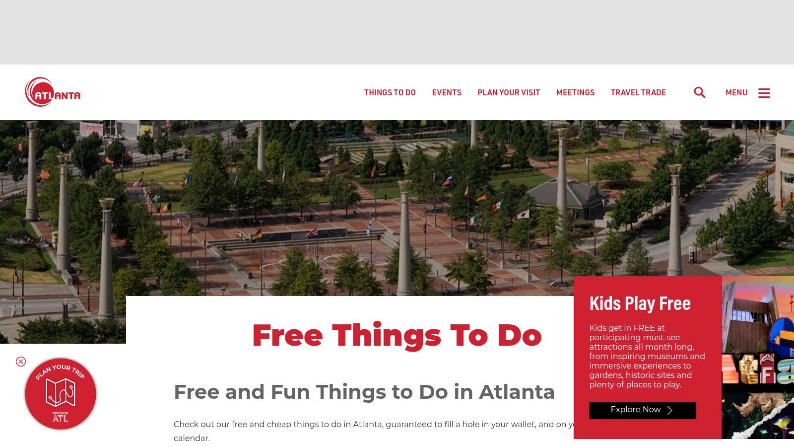 Discover Atlanta for Free and Cheap Things to Do