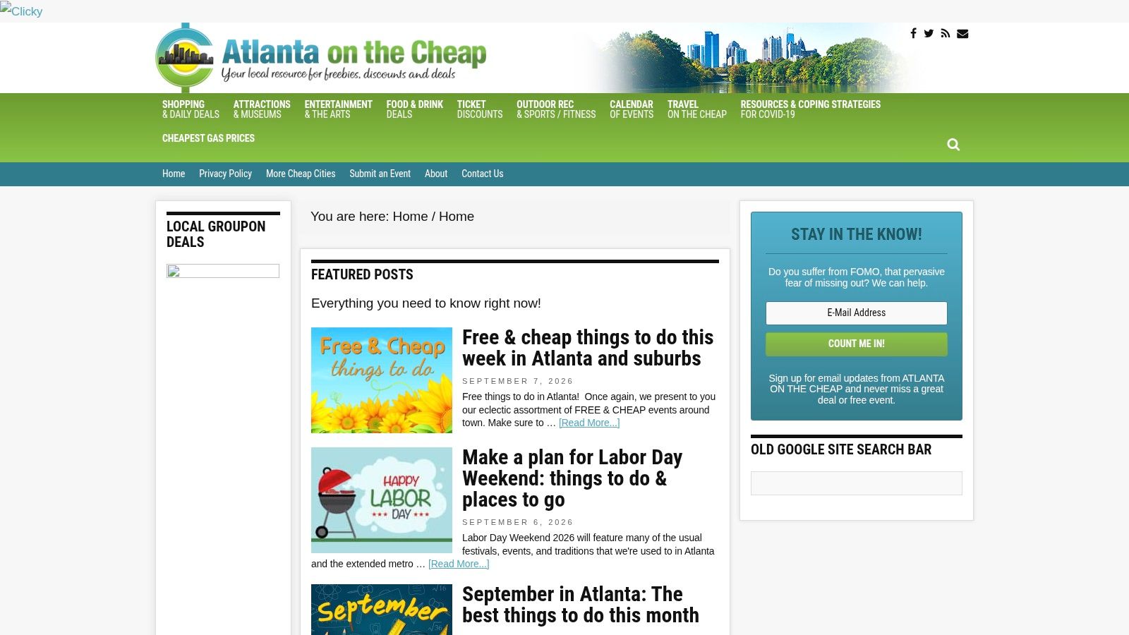 Atlanta on the Cheap