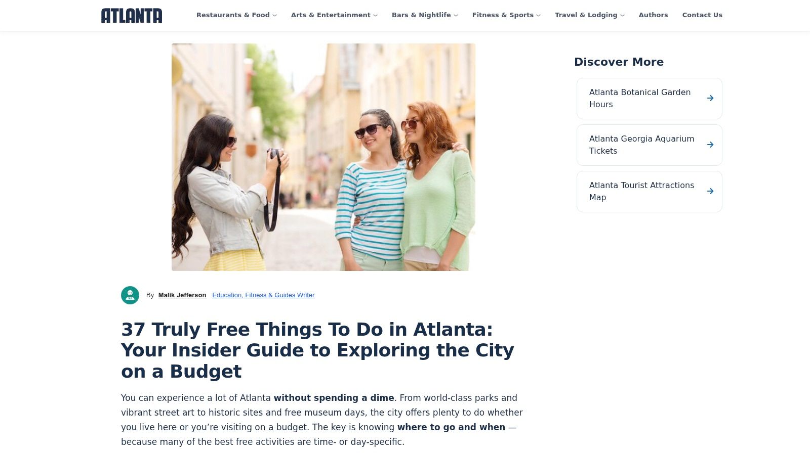 Atlanta.com with Truly Free Atlanta Activities