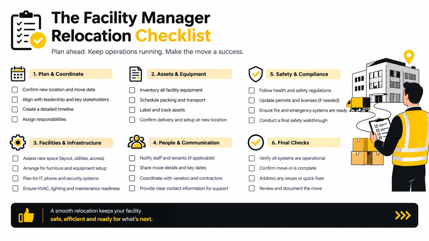 The Facility Manager Relocation Checklist