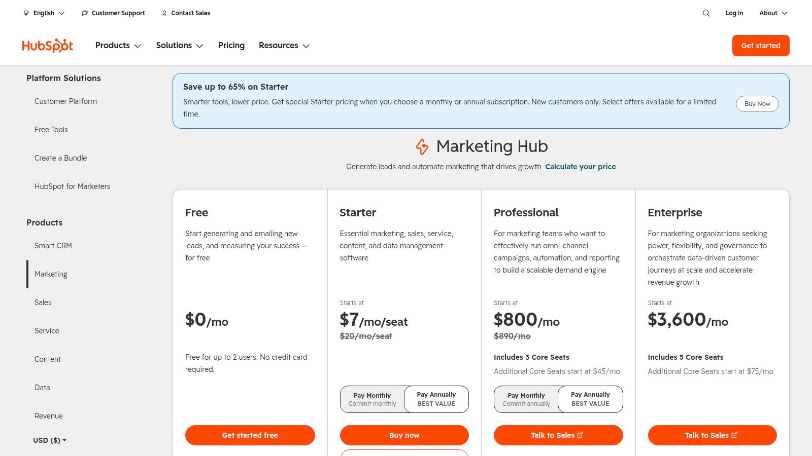 HubSpot with HubSpot AI and Credits